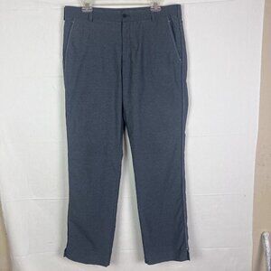 Nike Golf 35x31.5 Gray Heather Dri-Fit Lightweight‎ Pants Golfing Pockets